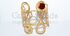 Round- 2beads -16mm
Height-6,5cm, matt