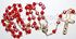 Rosary - pressed beads-hearts 6mm
